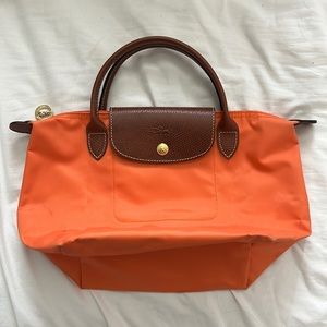 Longchamp orange mini bag